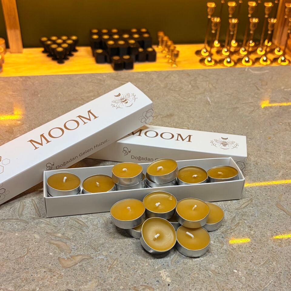 Balmumu Tealight Mum 4-5 Saat Yanış Süresi (12 adet)