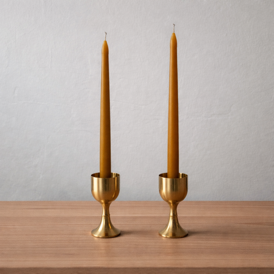 Mini Pirinç Şamdan Mumluk