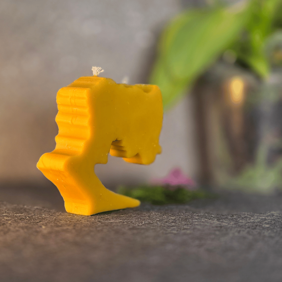 Aşk Yaşayan Çift Doğal Balmumu Mum