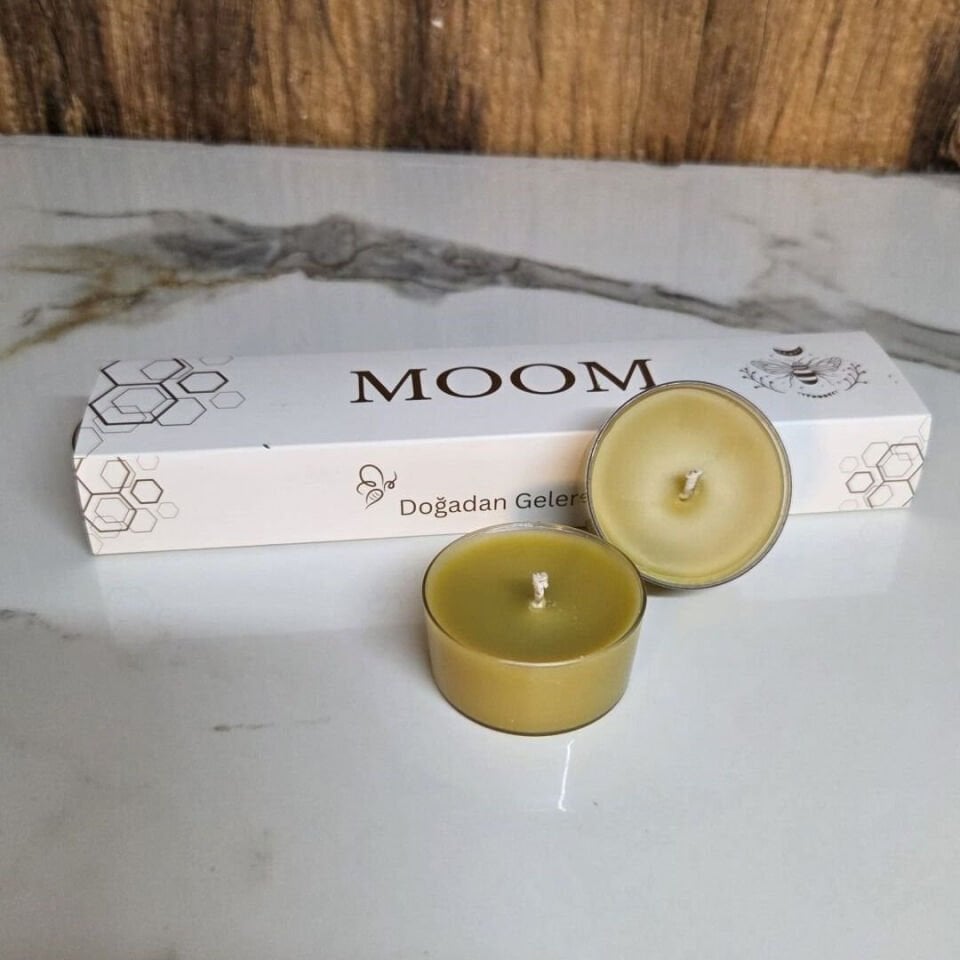 Dekoratif Balmumu Tealight Mum 12 Saat Yanış Süresi