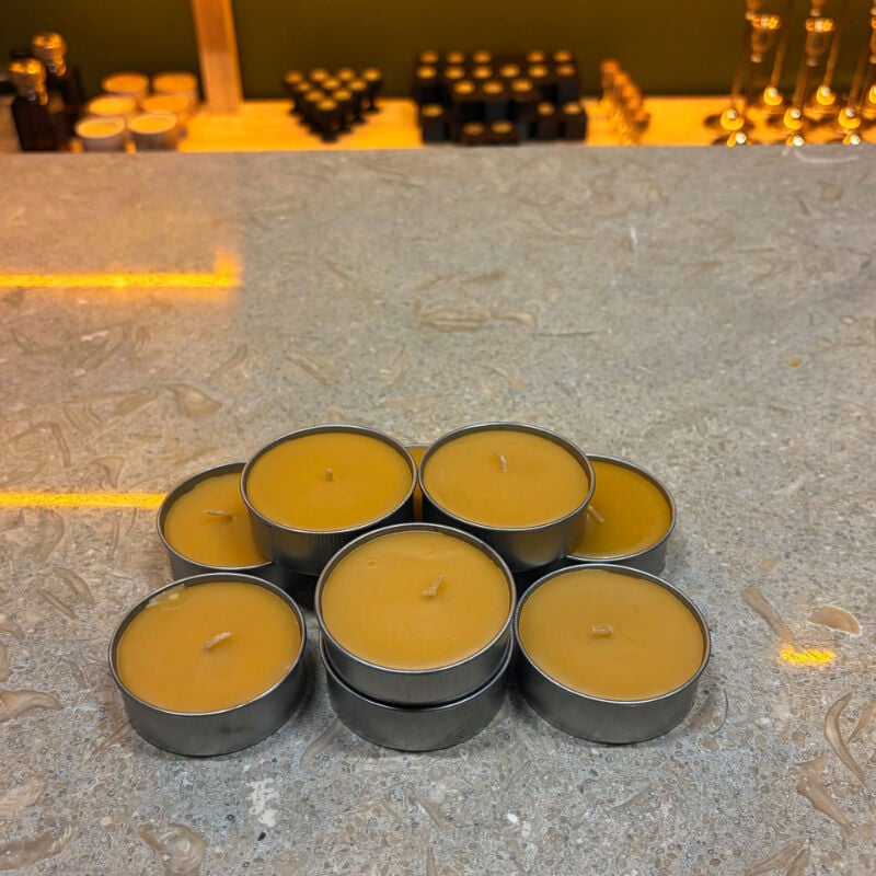 Maxi Tealight Balmumu  Mum, 14-17 Saat Yanış Süresi 10 Adet